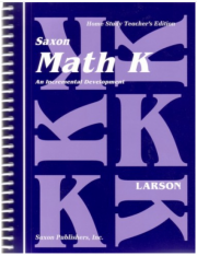 Saxon Math K Teacher Edition Manual